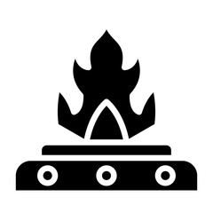 Vector Design Oil Fire Icon Style