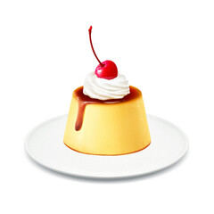 プリン イラスト リアル