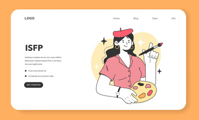 MBTI type. Character with the introverted, observant, feeling, and prospecting