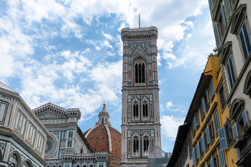 Fototapeta na wymiar Cathedral of Santa Maria del Fiore with Duomo in Florence, Italy