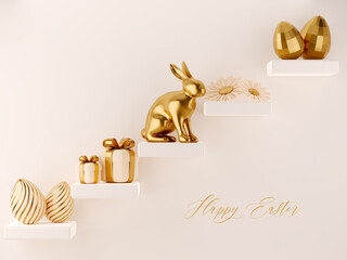 Happy Easter greeting card