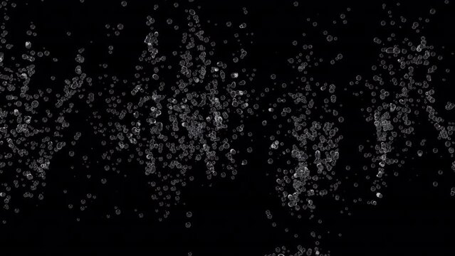 Water bubble underwater with alpha channel