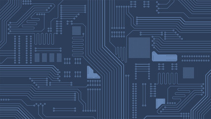 Electronic circuits concept PCB background - obrazy, fototapety, plakaty
