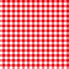 Red white plaid traditional seamless texture