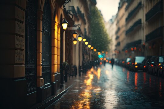 Fototapeta Rainy Day in Paris
