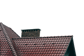 the roof of the house