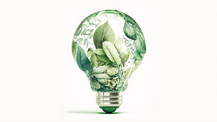 Eco friendly lightbulb concept