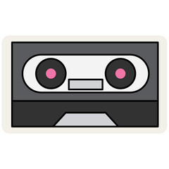 Sticker Retro Unique Shapes