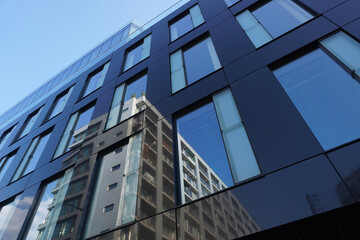 Modern office building with glass facade