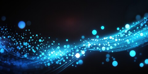 Obraz premium abstract futuristic blue background, generative ai