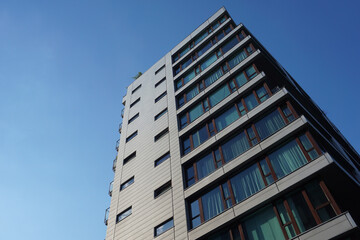 Modern residential building. Real estate and housing issues concept.