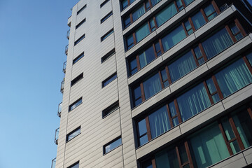 Modern residential building. Real estate and housing issues concept.