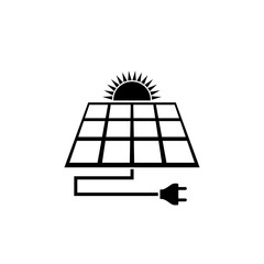 Solar panel icon isolated on transparent background