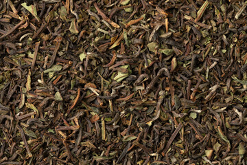 Organic Nepal Oolong Jun Chiyabari dried tea leaves full frame