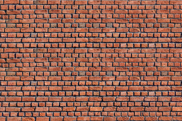 Old red brick wall. Brickwork texture