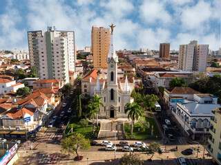 City of Uberaba, State of Minas Gerais, Brazil. Aerial view. August 2022.	