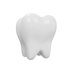 tooth icon 3D illustration medical assets