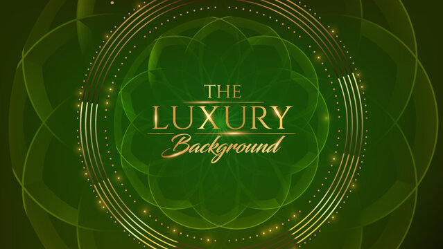 Round Green gold gradient dark green mandala background. Design for any card, birthday, other holiday, kaleidoscope, yoga, india, folk, arabic. Indian Lotus pattern wallpaper. Luxury Background.
- Powered by Adobe