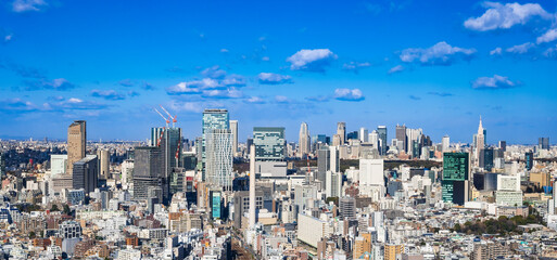 Fototapeta premium 東京 渋谷・新宿周辺の高層ビル