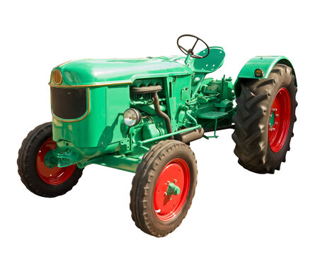 Fototapeta Green tractor