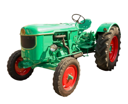Green tractor