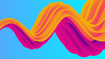 abstract colorful waves