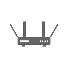WiFi router icon illustration isolated on transparent background