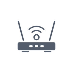 WiFi router icon illustration isolated on transparent background