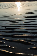 日本　香川県三豊市の父母ヶ浜の砂浜