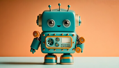 Children's toy robots. Generative AI