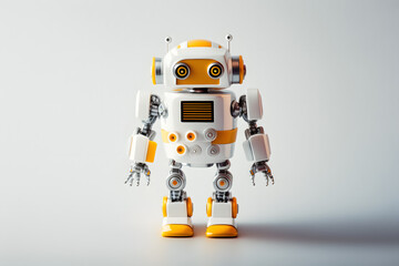 Naklejka premium Children's toy robots. Generative AI