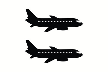 Vector airplay flying in the sky at daytime