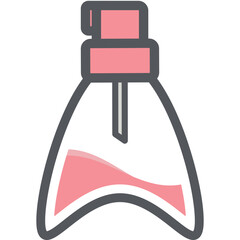 Perfume Bottle Aesthetic Drawing Logo Symbol
