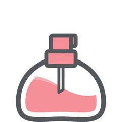 Perfume Bottle Aesthetic Drawing Logo Symbol
