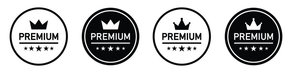 Premium quality label icon. Premium product icon, vector illustration
