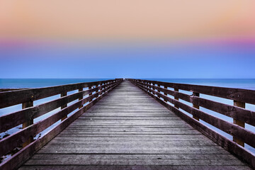 Fototapeta premium Wooden Bridge Pathway