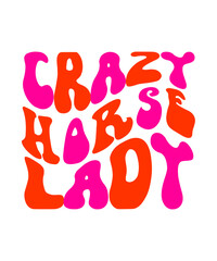 Crazy Horse Lady Retro SVG