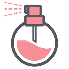 Perfume Spray Bottle Aesthetic Drawing Logo Symbol
