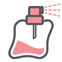 Perfume Spray Bottle Aesthetic Drawing Logo Symbol