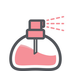 Perfume Spray Bottle Aesthetic Drawing Logo Symbol