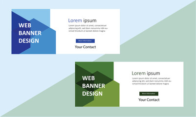 web Banner Design Template.