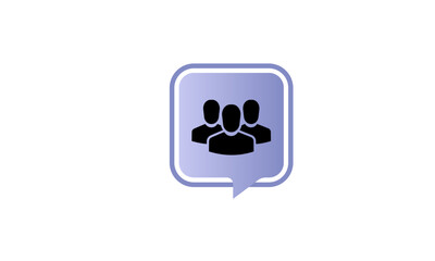 Fototapeta na wymiar Team people icon, Person Business work symbol, group user simple logo vector illustration