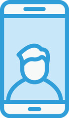 Video call Vector Icon Design Illustration