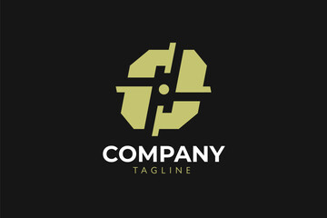 Obraz premium Modern target logo design. positive, modern, minimalist, icon, Vector