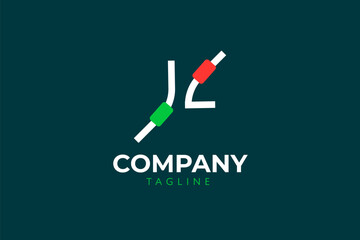 Modern invest logo design. business, positive, modern, minimalist, icon, Vector