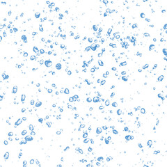 Fototapeta na wymiar Blue Water Drop Objects on Transparent Background.