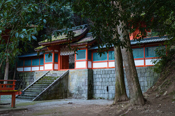 日本　香川県仲多度郡琴平町にある金刀比羅宮の奥社に向かう参道にある白峰神社