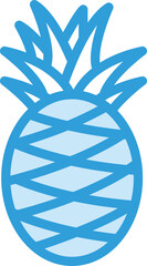 Pineapple Vector Icon Design Illustration