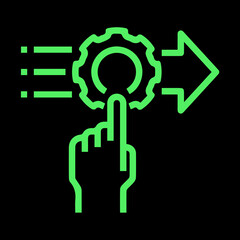 illustration of a hand with a bulb