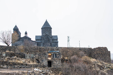 Christian church. The old church is built of Basalt. Armenian Church Tegher